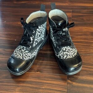 Alegria White and Black Boots (Size 41, US 10)